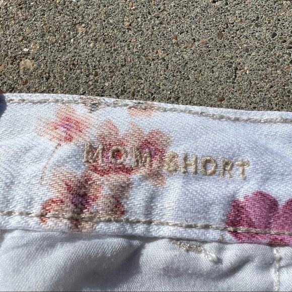 American Eagle Outfitters Floral Jean Shorts - White and Pink - Picture 5 of 5